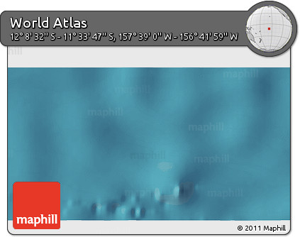 Satellite 3D Map of the Area around 11° 51' 9" S, 157° 10' 30" W