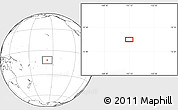 Blank Location Map of the area around 11° 51' 9" S, 157° 10' 30" W