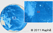 Shaded Relief Location Map of the area around 11°&nbsp;51'&nbsp;9"&nbsp;S,&nbsp;158°&nbsp;52'&nbsp;30"&nbsp;W