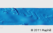 Shaded Relief Panoramic Map of the area around 11° 51' 9" S, 158° 52' 30" W