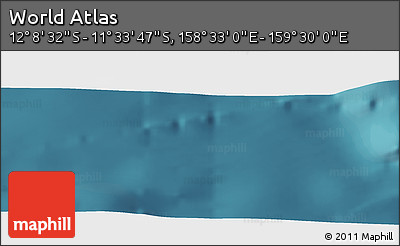 Satellite Panoramic Map of the Area around 11° 51' 9" S, 159° 1' 30" E