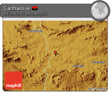 Physical 3D Map of Canhaosse