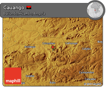 Physical 3D Map of Cauango