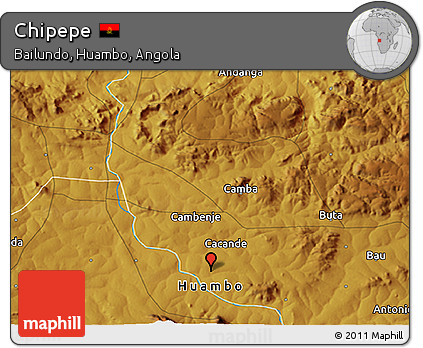 Physical 3D Map of Chipepe