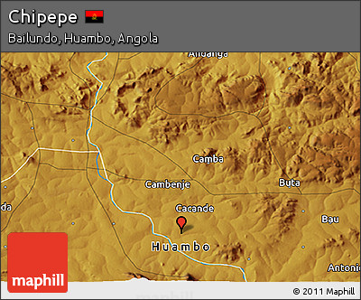 Physical 3D Map of Chipepe
