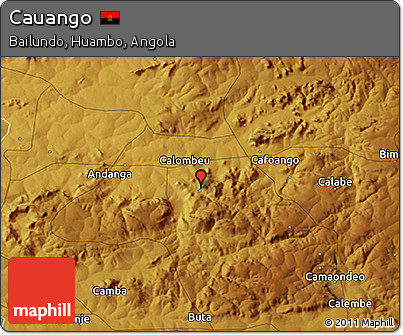 Physical 3D Map of Cauango