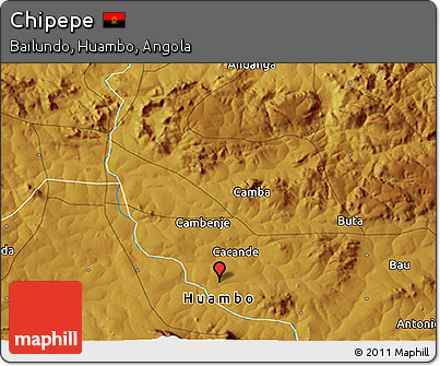 Physical 3D Map of Chipepe