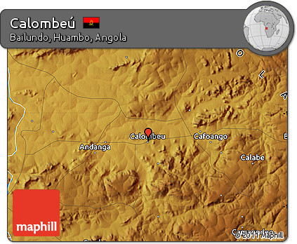 Physical Map of Calombeú