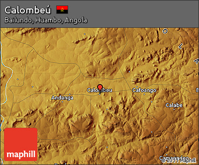 Physical Map of Calombeú