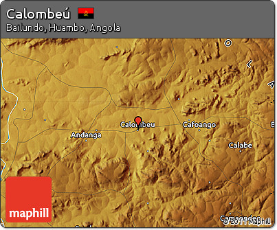 Physical Map of Calombeú