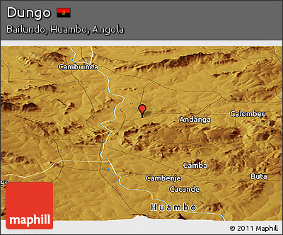 Physical Panoramic Map of Dungo