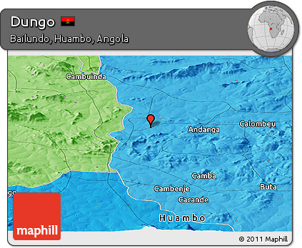 Political Panoramic Map of Dungo
