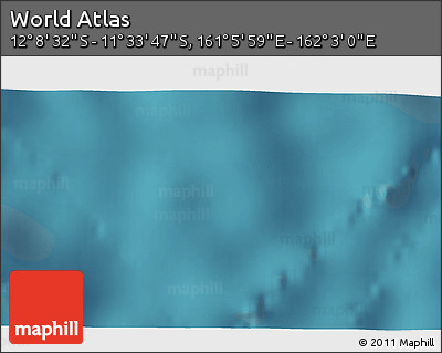 Satellite 3D Map of the Area around 11° 51' 9" S, 161° 34' 29" E