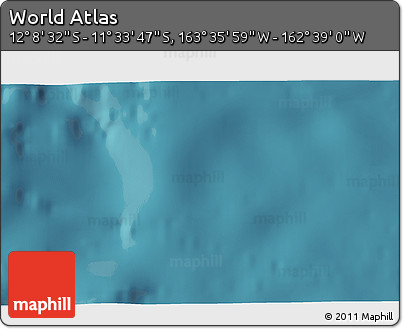 Satellite 3D Map of the Area around 11° 51' 9" S, 163° 7' 30" W