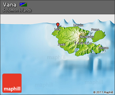 Physical 3D Map of Vana