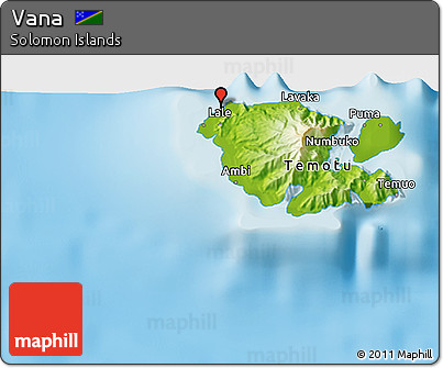 Physical 3D Map of Vana