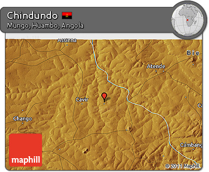 Physical 3D Map of Chindundo