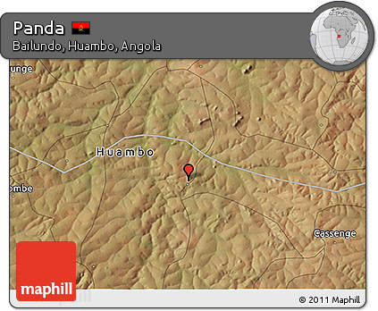 Satellite 3D Map of Panda