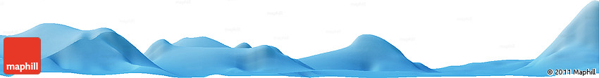 Shaded Relief Horizon Map of the Area around 11° 51' 9" S, 170° 55' 30" E