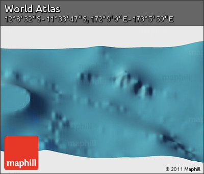 Satellite 3D Map of the Area around 11° 51' 9" S, 172° 37' 30" E
