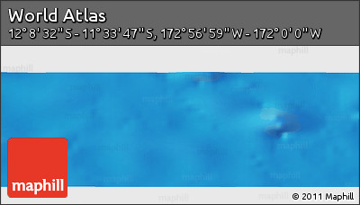Physical Panoramic Map of the Area around 11° 51' 9" S, 172° 28' 29" W
