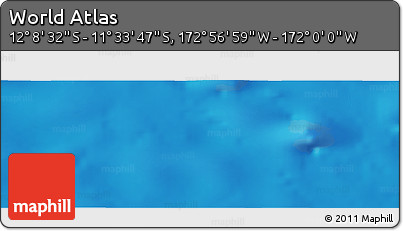 Physical Panoramic Map of the Area around 11° 51' 9" S, 172° 28' 29" W