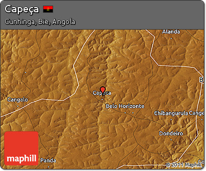 Physical 3D Map of Capeça