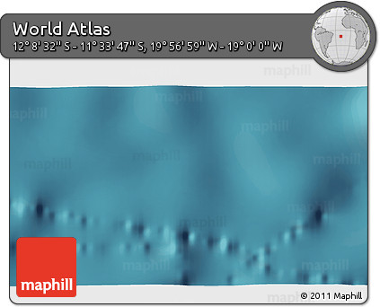Satellite 3D Map of the Area around 11° 51' 9" S, 19° 28' 30" W