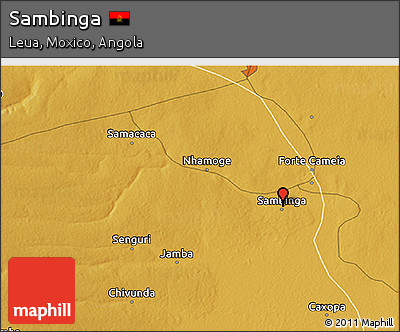 Physical 3D Map of Sambinga