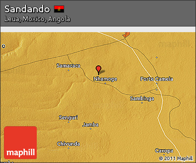 Physical 3D Map of Sandando