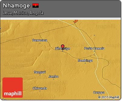 Physical 3D Map of Nhamoge