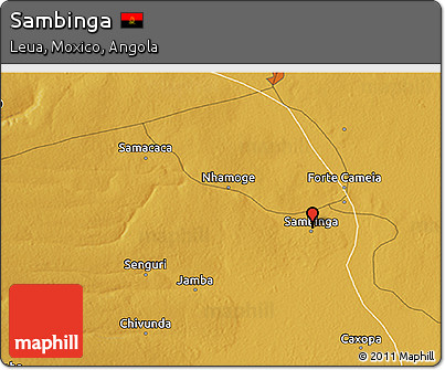 Physical 3D Map of Sambinga
