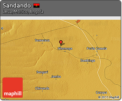 Physical 3D Map of Sandando