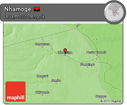 Political 3D Map of Nhamoge