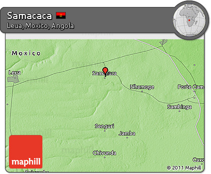 Political 3D Map of Samacaca