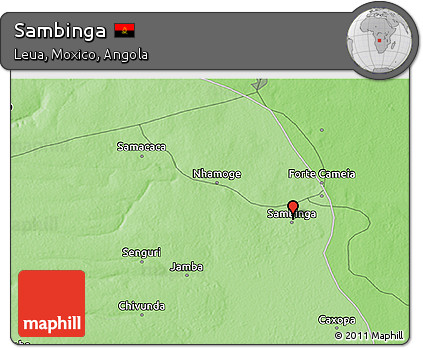 Political 3D Map of Sambinga