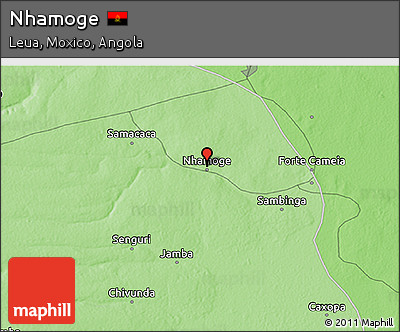 Political 3D Map of Nhamoge