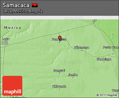Political 3D Map of Samacaca