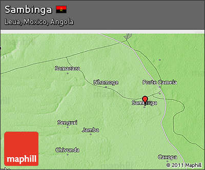 Political 3D Map of Sambinga