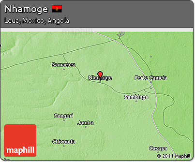 Political 3D Map of Nhamoge