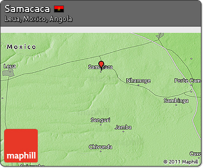 Political 3D Map of Samacaca