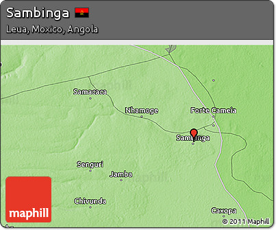 Political 3D Map of Sambinga