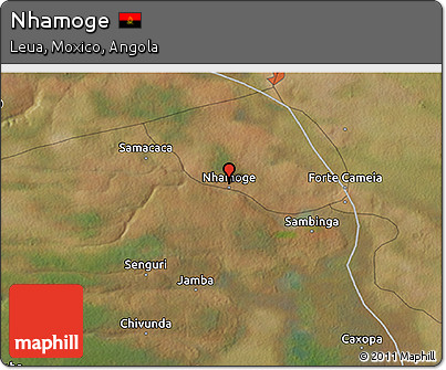 Satellite 3D Map of Nhamoge
