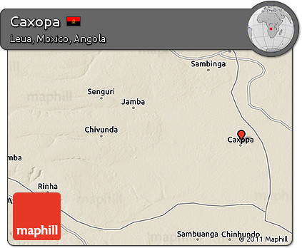 Shaded Relief 3D Map of Caxopa