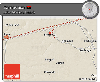 Shaded Relief 3D Map of Samacaca