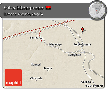 Shaded Relief 3D Map of Satechilenqueno