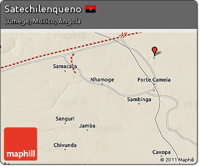 Shaded Relief 3D Map of Satechilenqueno