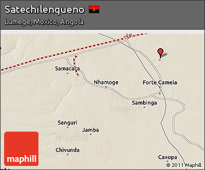 Shaded Relief 3D Map of Satechilenqueno