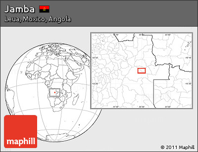 Blank Location Map of Jamba