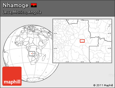 Blank Location Map of Nhamoge